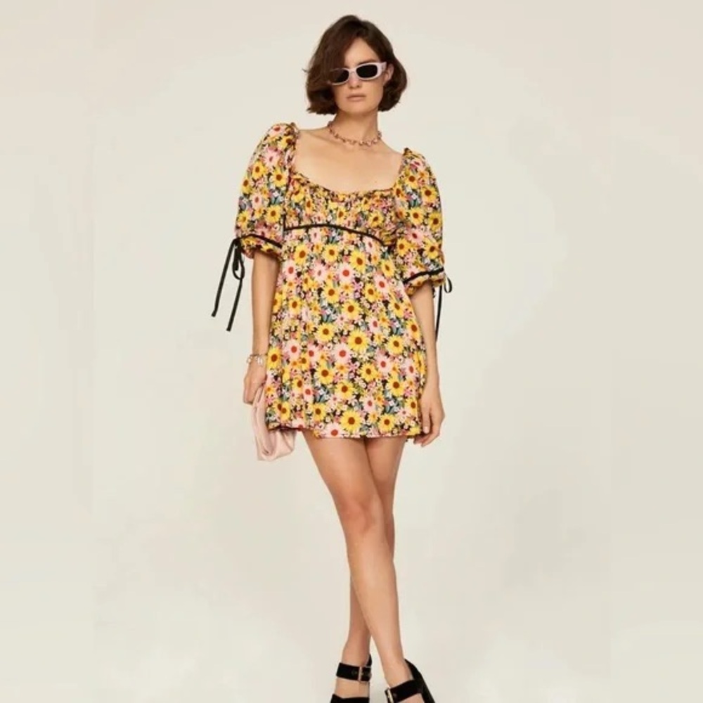 Floral Puff Sleeve Top